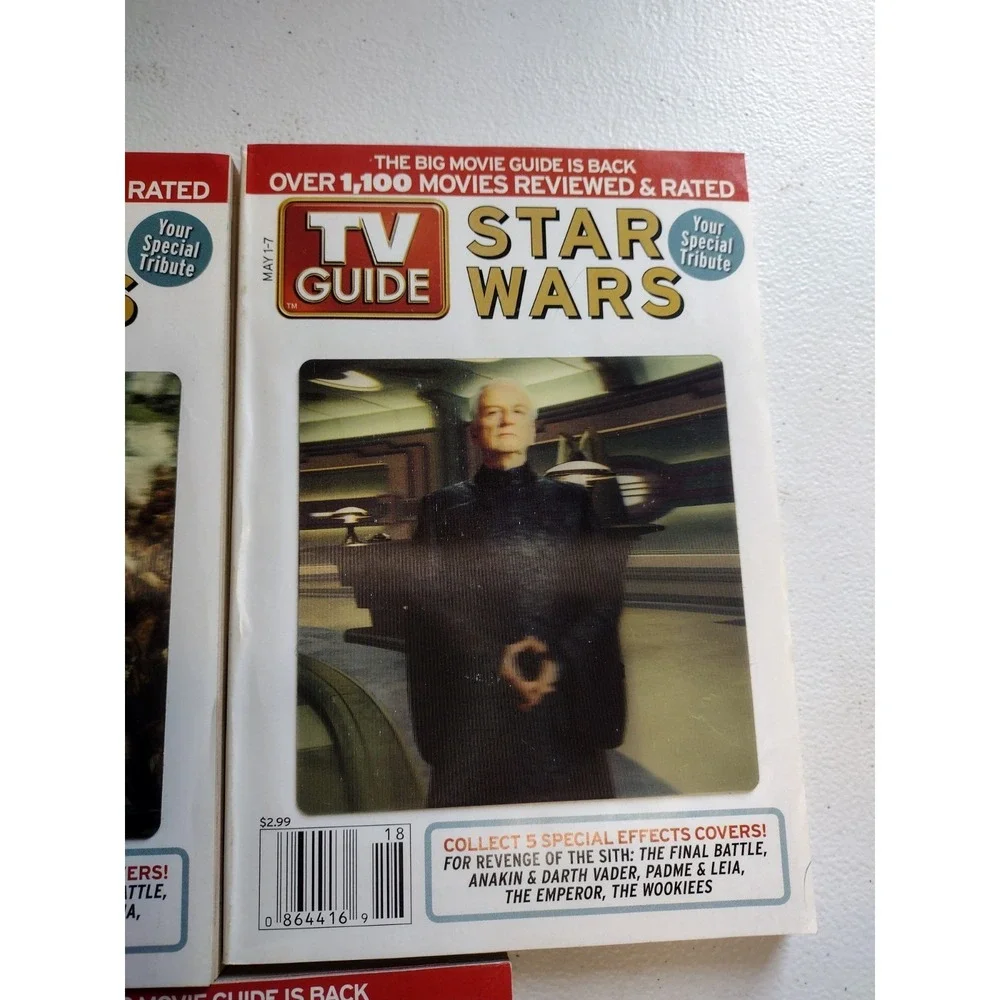 TV Guide‎ May 1-7 2005 Complete Lot Of Star Wars Special Tribute Hologram Covers
